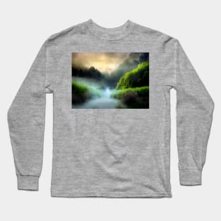 Foggy mountain Long Sleeve T-Shirt